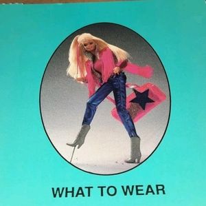 Vintage Barbie Card 1989 Barbie Just Us Girls Game Replacement Piece